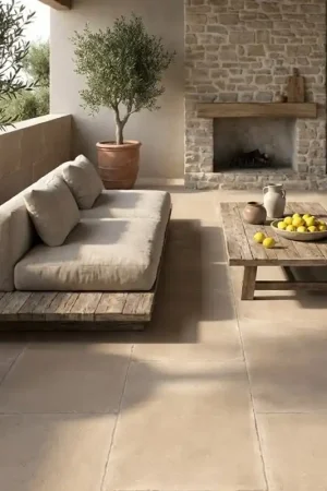 Carrelage CLOS BEIGE 60x120cm imitation terre cuite antidérapant Acheter Direct